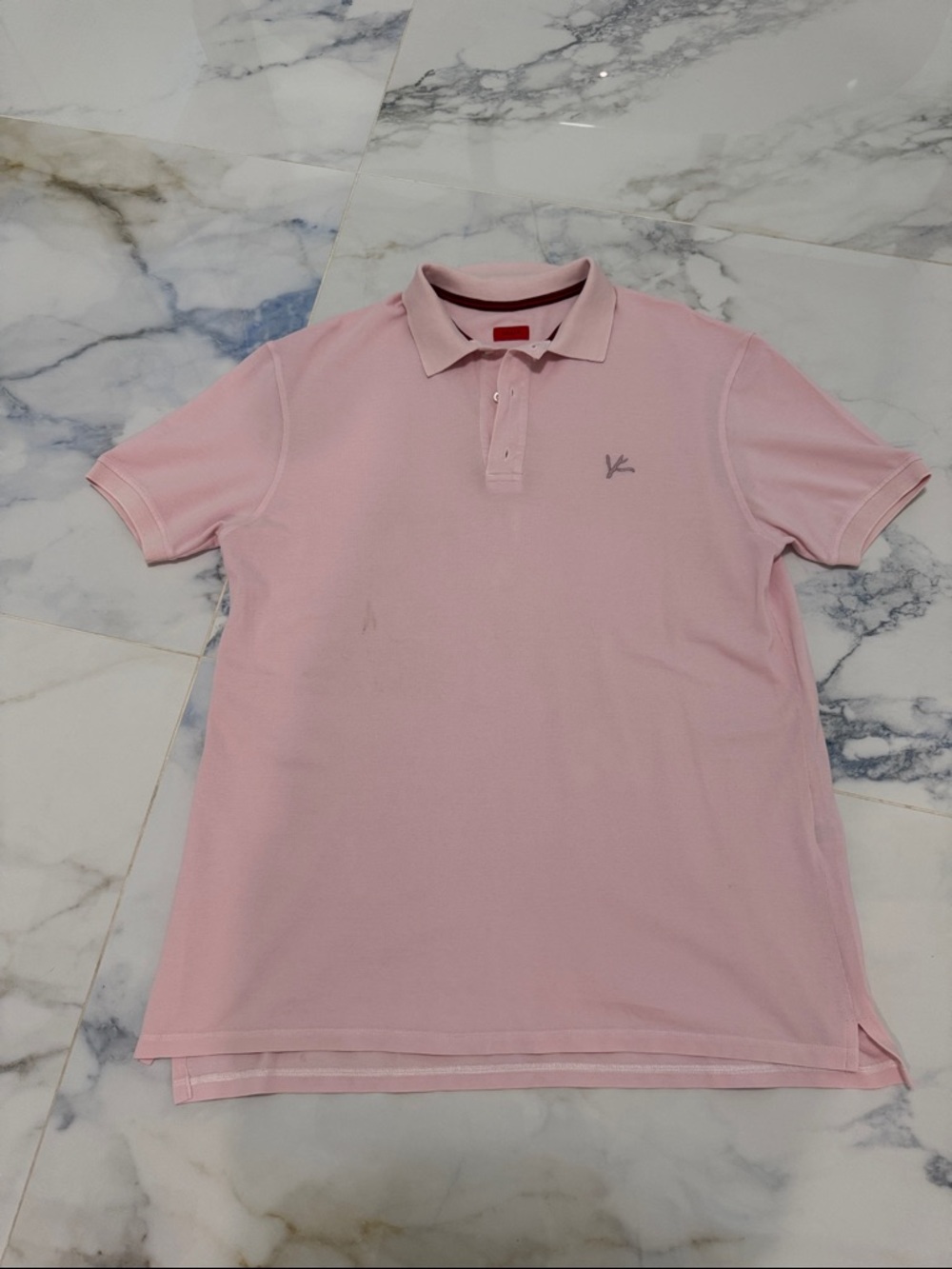 Isaia Light Pink Short-Sleeve Polo